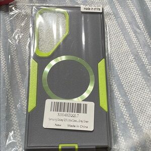 Samsung Galaxy Case Gray and Green Durable Protective Cover